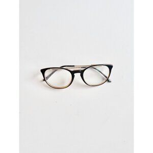 VERSACE 3175 Black Amber Acetate Plastic Full Frame Eyeglasses